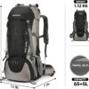 70L Camping Hiking Backpack with Rain Cover Waterproof Backp...
