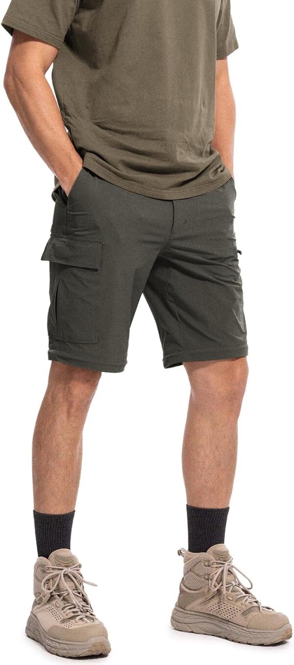 Moosehill Men's-Hiking-Pants Convertible Quick-Dry Water-Res...