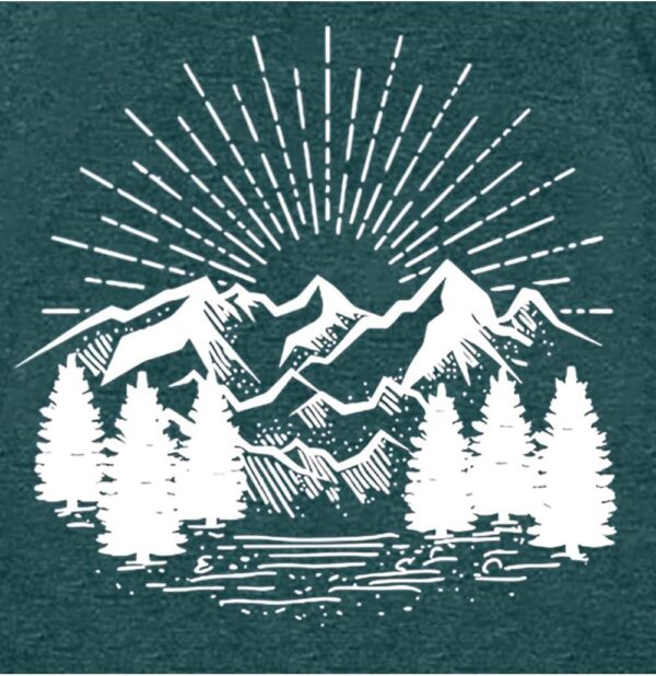 Hiking Shirt for Women Funny Nature Sunrise Graphic Mountain...