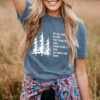 Women Hiking Mountain T Shirt Funny Pine Tree Graphic Tee Su...