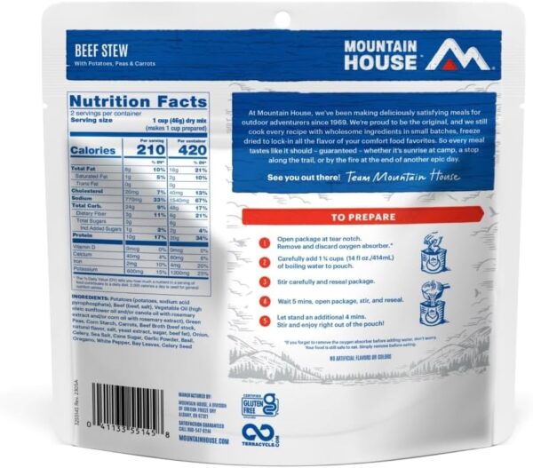 Mountain House Beef Stew | Freeze Dried Backpacking & Campin...