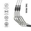 1/8" Safety Cables 2ft Security Cable 304 Stainless Steel Wi...