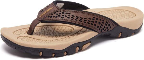 KIIU Mens Thong Sandals Indoor and Outdoor Beach Flip Flop