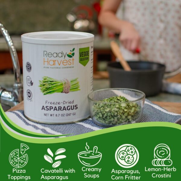 Ready Harvest Freeze-Dried Asparagus Fresh Alternative Canne...
