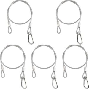 5 Pack Stage Light Safety Cable Stainless Steel Security Wir...
