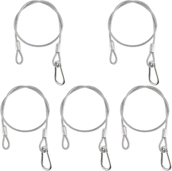 5 Pack Stage Light Safety Cable Stainless Steel Security Wir...