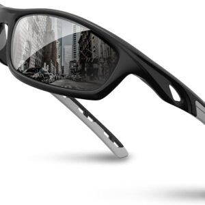 RIVBOS Sunglasses for Men Women Polarized UV Protection Spor...