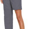 PINSPARK Women's Hiking Zip Off Pants Waterproof Convertible...