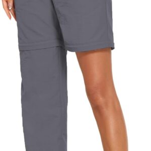 PINSPARK Women's Hiking Zip Off Pants Waterproof Convertible...