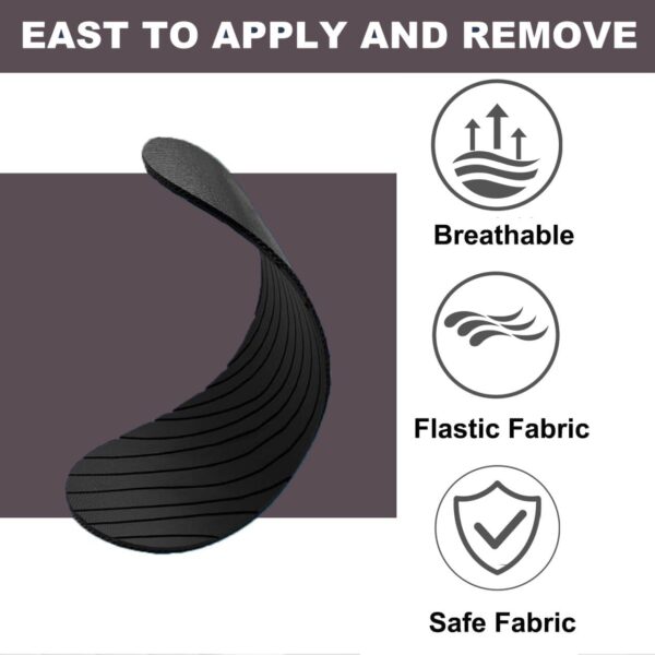 Black Gentle Premium Breathable Tape(30 Pack) - Pain Free Re...