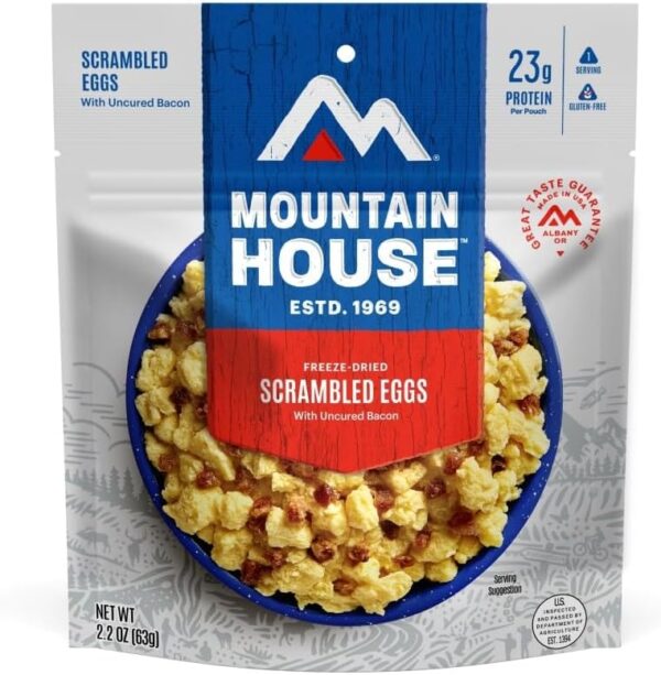 Mountain House Scrambled Eggs with Bacon | Freeze Dried Back...