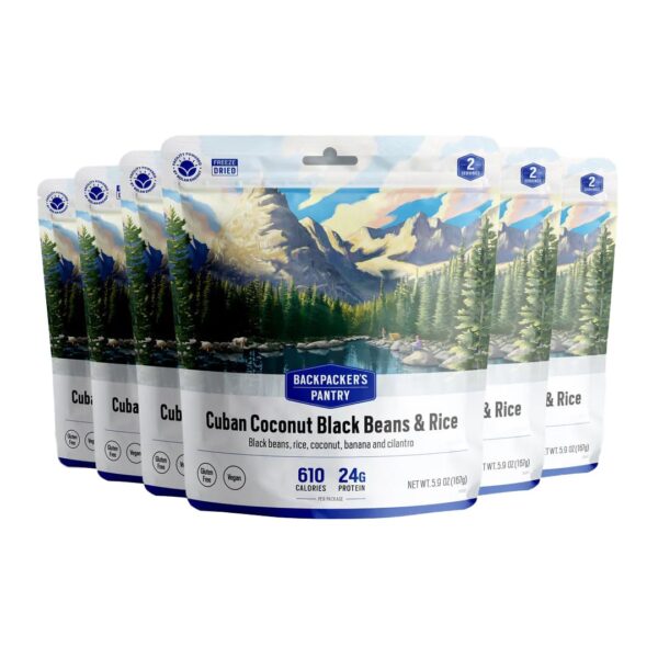 Backpacker's Pantry Cuban Coconut Rice & Black Beans - Freez...