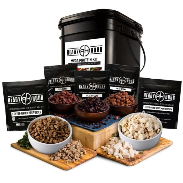 Patriot Pantry Mega Protein Kit w/ Real Meat Emergency Food ...