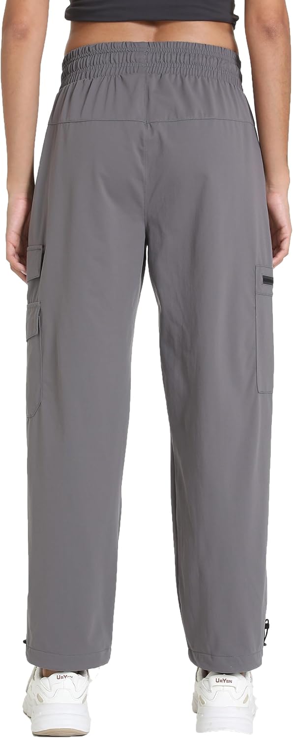 Women's Joggers with Pockets, Hiking Cargo Water Resistant L...