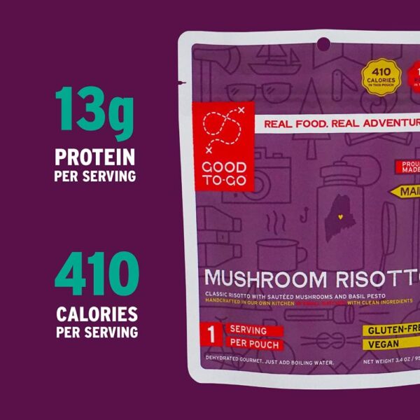 GOOD TO-GO Mushroom Risotto | Camping Food, Backpacking Food...