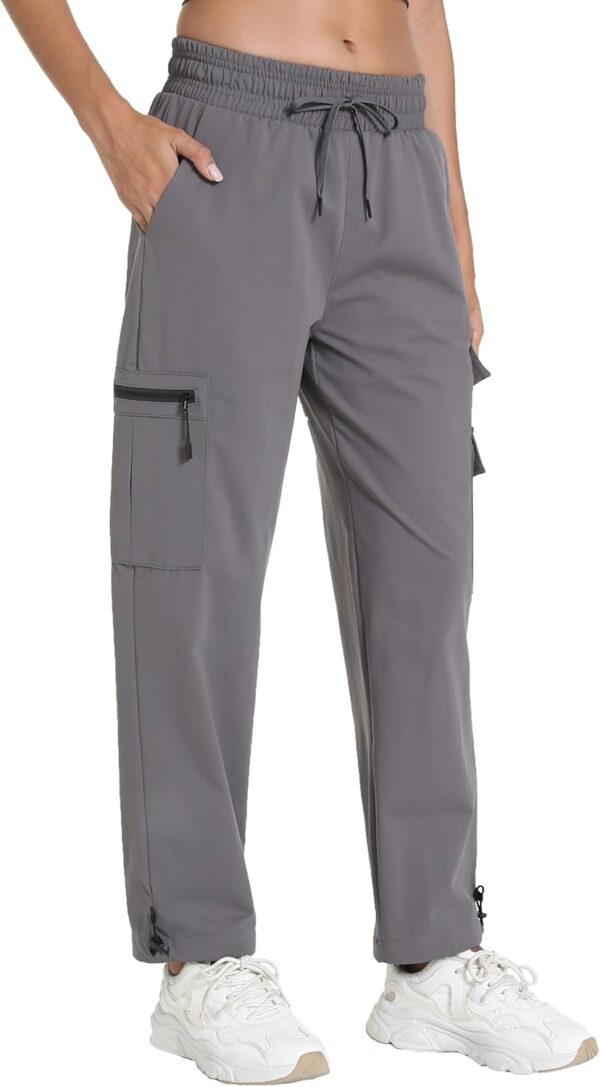 Women's Joggers with Pockets, Hiking Cargo Water Resistant L...