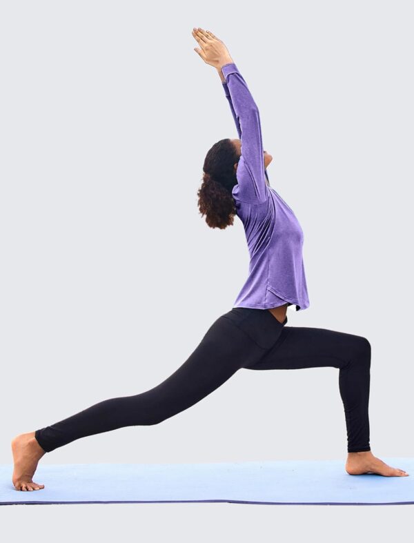 PINSPARK Long Sleeve Workout Tops for Women Crewneck Yoga Sh...