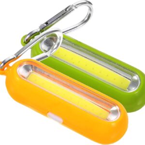 Mini LED Keychain Flashlight: 2 pcs Tiny Flashlight Key Chai...