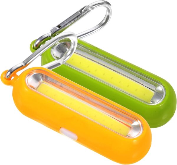 Mini LED Keychain Flashlight: 2 pcs Tiny Flashlight Key Chai...