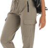 Kcutteyg Womens Water Resistant Hiking Pants with Pockets Qu...