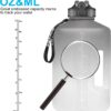 1 Gallon Motivational Sports Water Bottle with Time Marker, ...