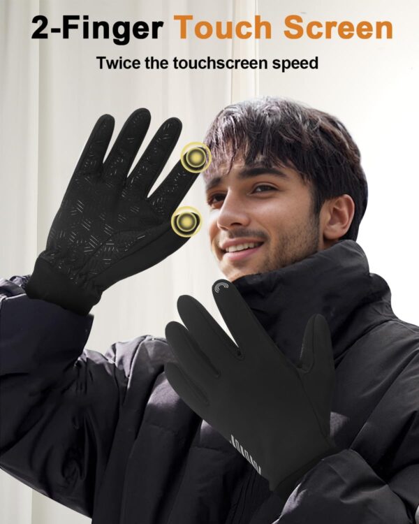 RIGWARL Upgraded Wool Winter Gloves for Cold Weather, Waterp...