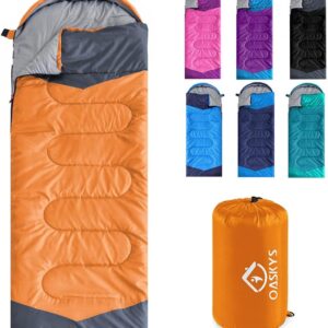 oaskys Camping Sleeping Bag - 3 Season Warm & Cool Weather -...