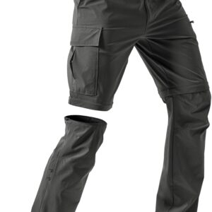 Moosehill Men's-Hiking-Pants Convertible Quick-Dry Water-Res...