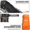 70L Camping Hiking Backpack with Rain Cover Waterproof Backp...