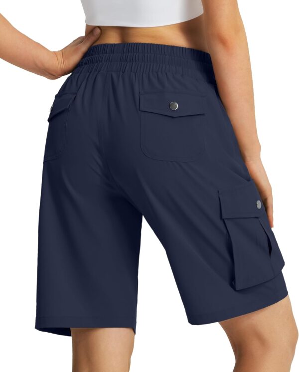 Women's 9" Hiking Cargo Shorts Quick Dry Lightweight Summer ...