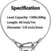 5 Pack Stage Light Safety Cable Stainless Steel Security Wir...