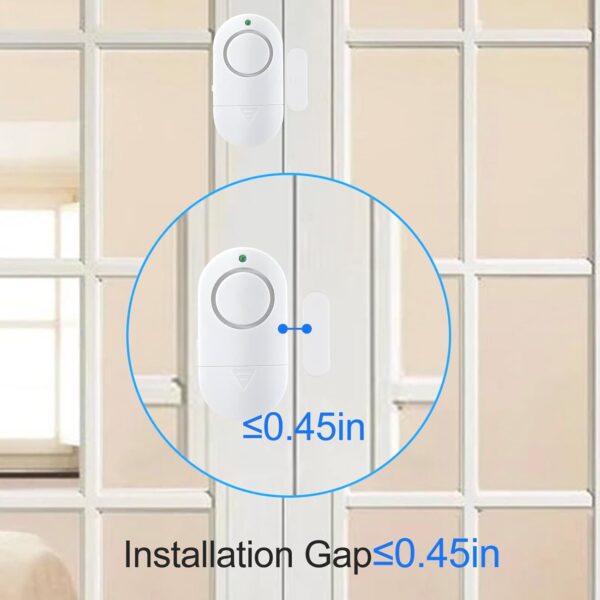 Door Window Alarm, 4 Pack 120DB Pool Alarm for Door, Home Se...
