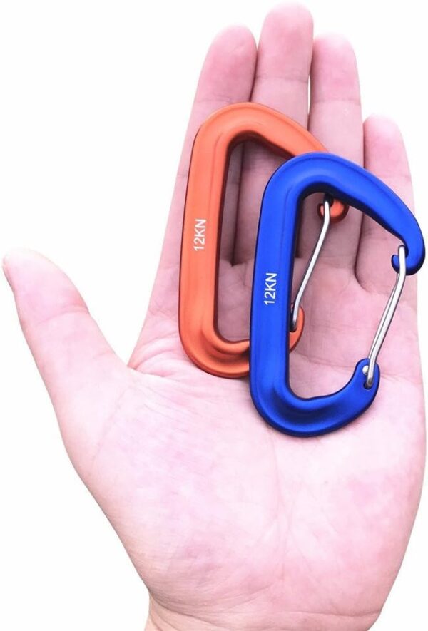 Carabiner,12KN Lightweight Heavy Duty Carabiner Clips,Alumin...