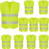 DUSKCOVE 10 Pack High Visibility Safety Vest for Traffic Wor...