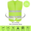 DUSKCOVE 10 Pack High Visibility Safety Vest for Traffic Wor...