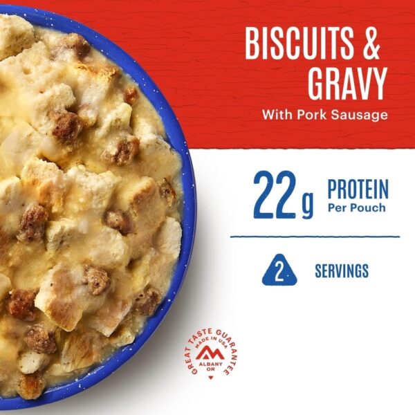 Mountain House Biscuits & Gravy | Freeze Dried Backpacking &...