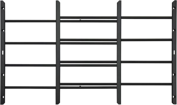 Grisham AWG Fixed Window Security Bars,(Black, 4Bars)18''H x...