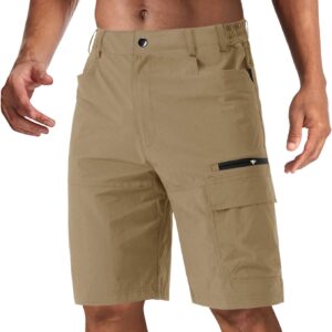 CRYSULLY Men's Hiking Cargo Shorts Outdoor Summer Lightweigh...