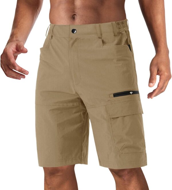 CRYSULLY Men's Hiking Cargo Shorts Outdoor Summer Lightweigh...
