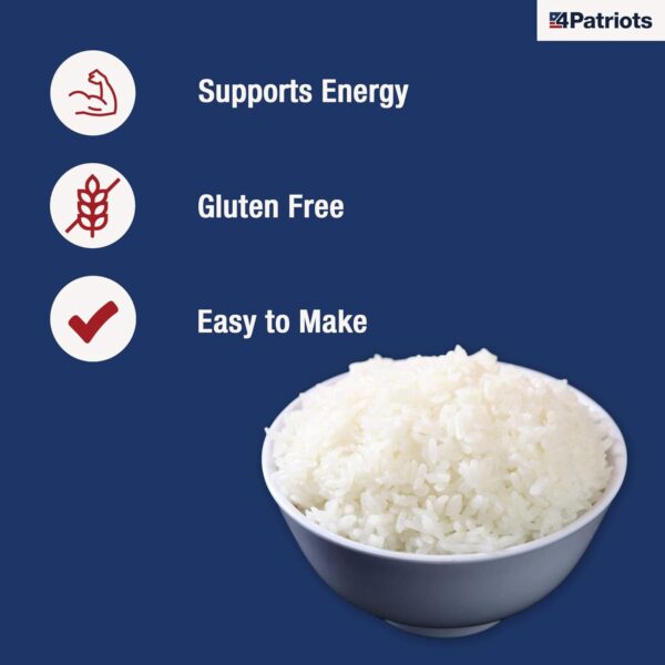 4Patriots Freeze-Dried White Rice #10 Can: Survival Rice Des...