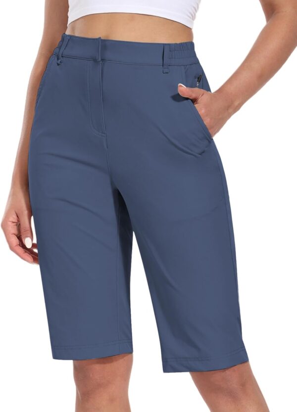 Hiverlay Women's Golf Bermuda Shorts 13" Knee Length Quick D...