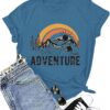 Women Mountain Adventure Workout Tanks Hiking Camping Graphi...