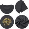 ZXCAHPT Camping Life T Shirt Women Camping Hiking Shirt Moun...