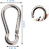 Olivia & Oliver Stainless Steel Carabiner，Spring Snap Hook C...