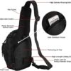 Tactical Shoulder Bag,1000D Outdoor Military Sling Daypack B...