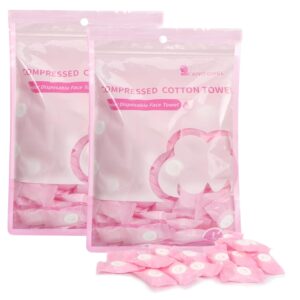 Classycoo Compressed Towel 200 PCS Mini Tablets Disposable P...