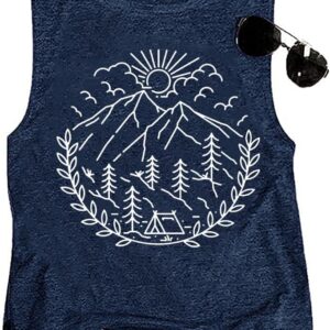 Women Hiking Camping Outdoor Tank Top Summer Mountain Nature...