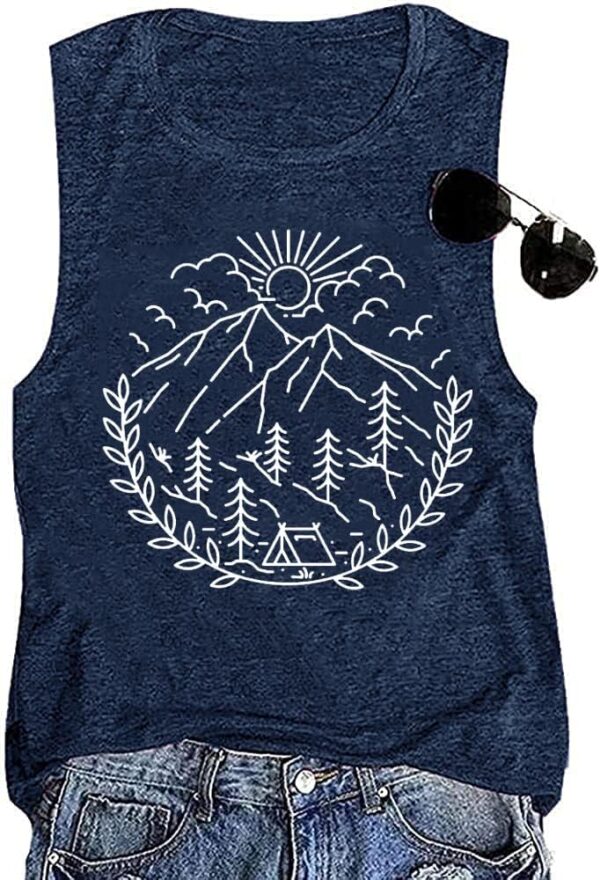 Women Hiking Camping Outdoor Tank Top Summer Mountain Nature...