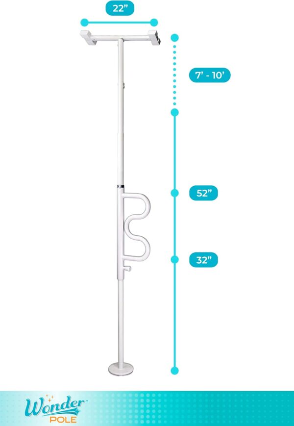 Stander Wonder Pole, Security-Pole and Curve Grab Bar, Tensi...