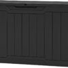 YITAHOME 80-Gallon Waterproof Resin Outdoor Storage Box, Loc...